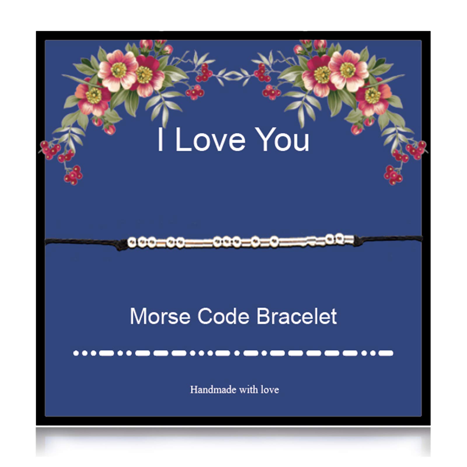 Morse Code Bracelet for Women & Men - Stainless Steel Adjustable Friendship Bracelet - Best Friend Gift for Her/Him - Perfect for Couples, Anniversaries & Everyday Wear