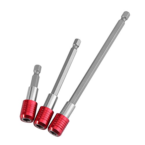 3-Piece Bit Holder Extension Bar for 1/4