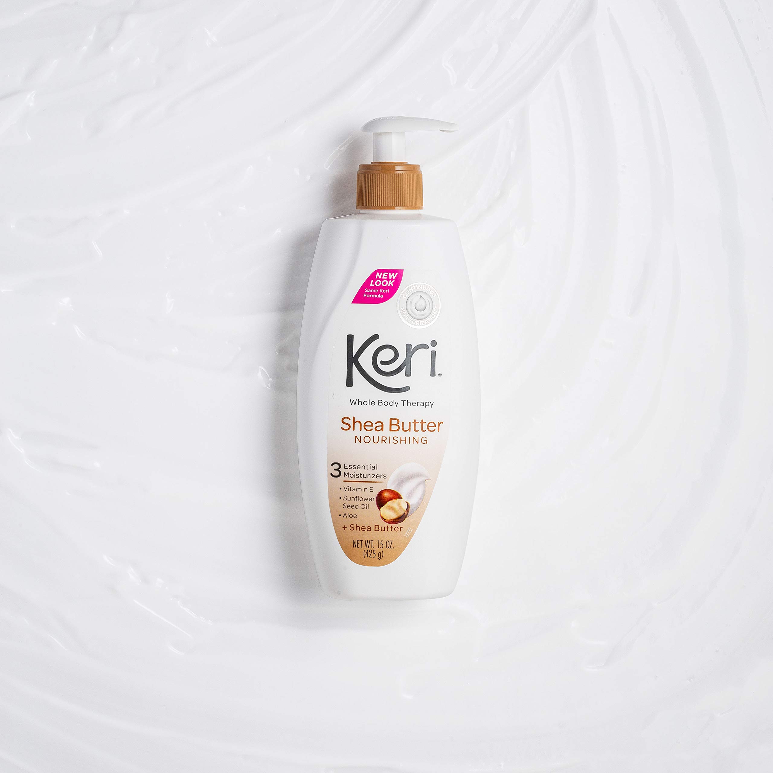 Keri Nourishing Shea Butter Body Lotion - 15oz | Ultra Hydrating Moisturizer for Dry Skin | Perfect for Daily Use & After Shower Care