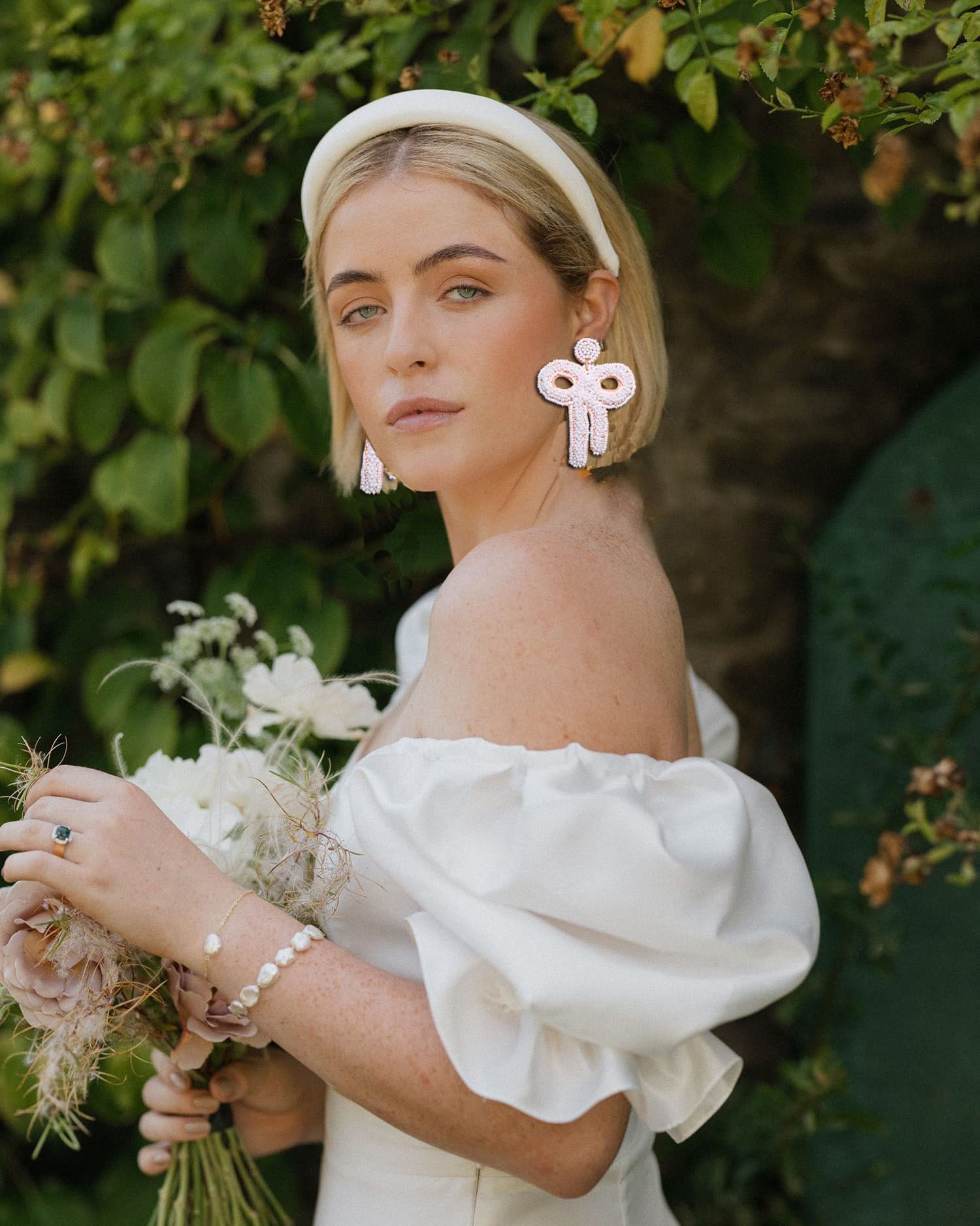 Hypoallergenic BRIDE Letter Drop Dangle Earrings for Women - Wedding, Valentine's Day, Bachelorette Party Gifts | Rhinestone Bridal Jewelry for Bride & Bridesmaids | Perfect for Ceremonies, Date Nights & Special Occasions