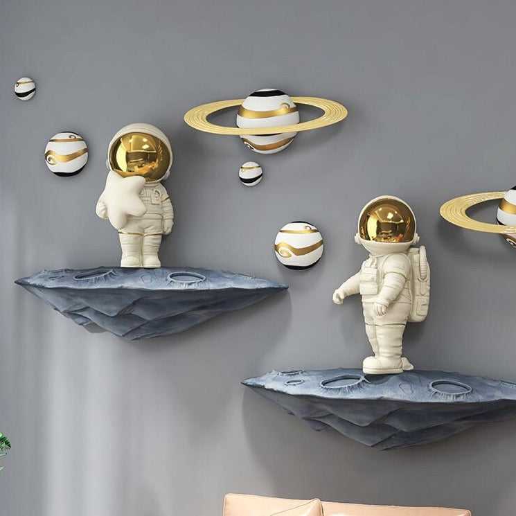 Astronaut Wall Art Decor | Space Themed Room Decor for Kids & Adults | Perfect for Bedroom, Nursery & Office Wall Decoration