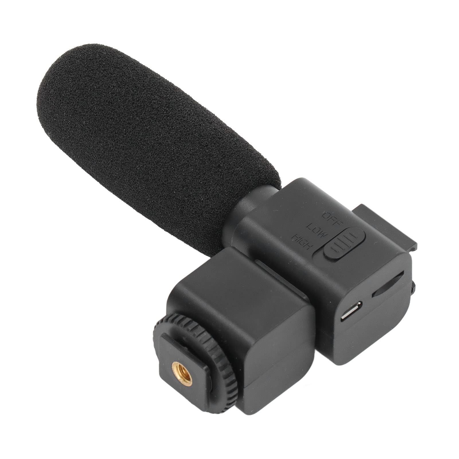 ASHATA Universal Camera Microphone - Professional Unidirectional Stereo Mic with Shock Mount for Studio Recording, Podcasting, Streaming & YouTube Videos | Perfect for Vloggers, Content Creators & Home Studios