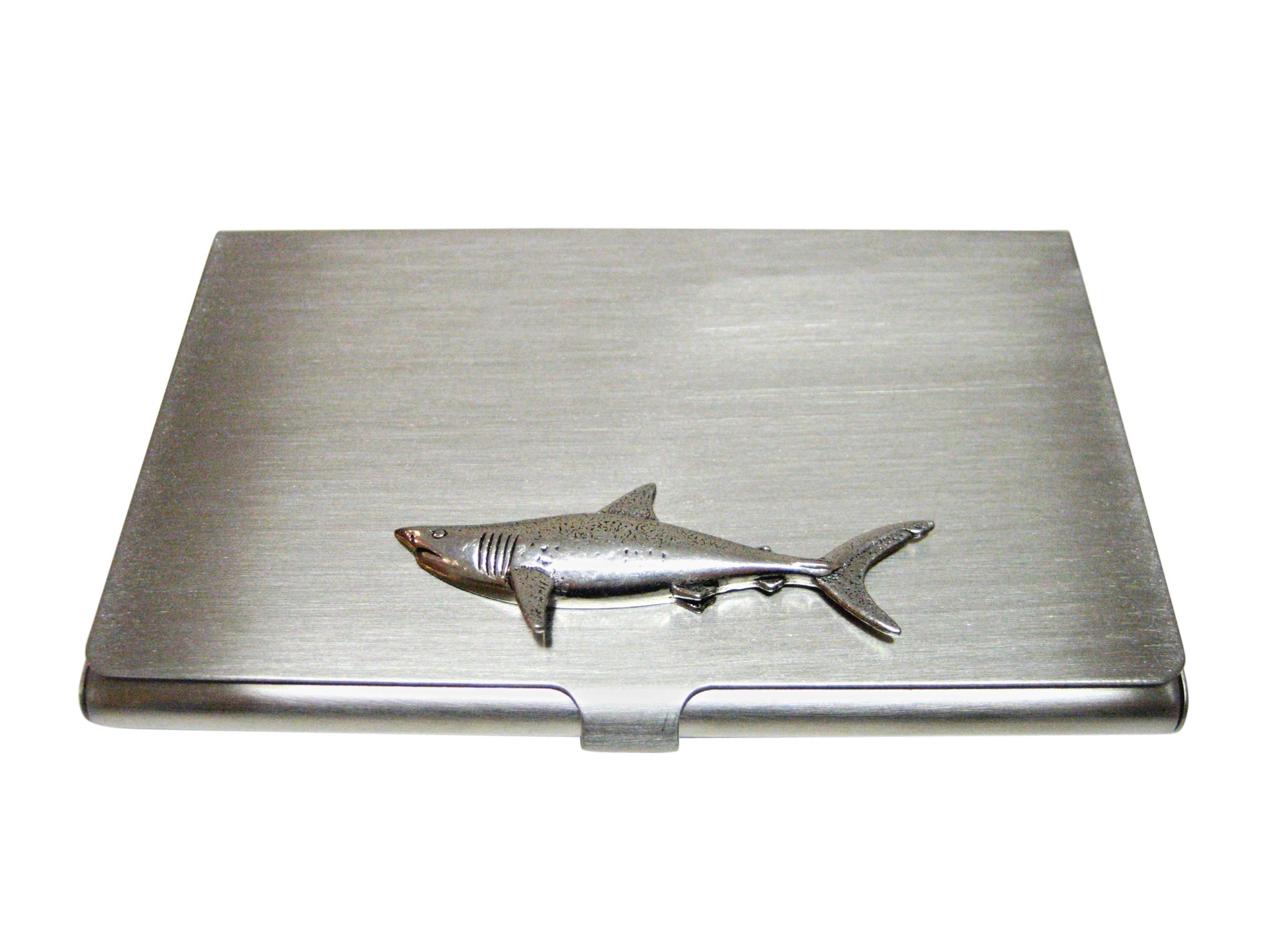 Premium Mako Shark Business Card Holder - Elegant Stainless Steel Card Case for Professionals | Perfect for Networking, Meetings & Corporate Gifts