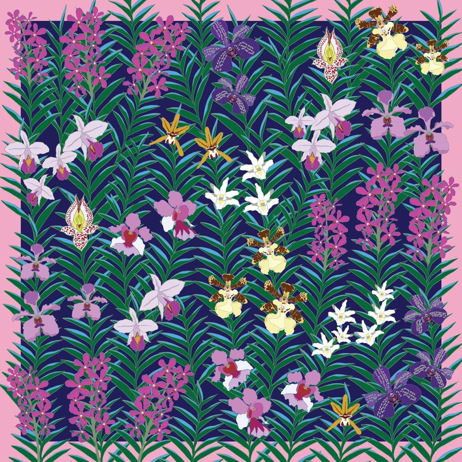 Premium Silk Scarf for Women - Luxury Floral Print Fashion Accessory - Perfect for Weddings, Parties & Everyday Elegance