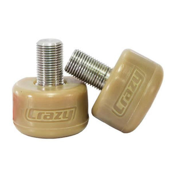 Crazy Lil Bloc Toe Stops - Premium Roller Skate Stoppers for Derby, Artistic & Outdoor Skating - Durable & High-Grip Design for Safety & Performance