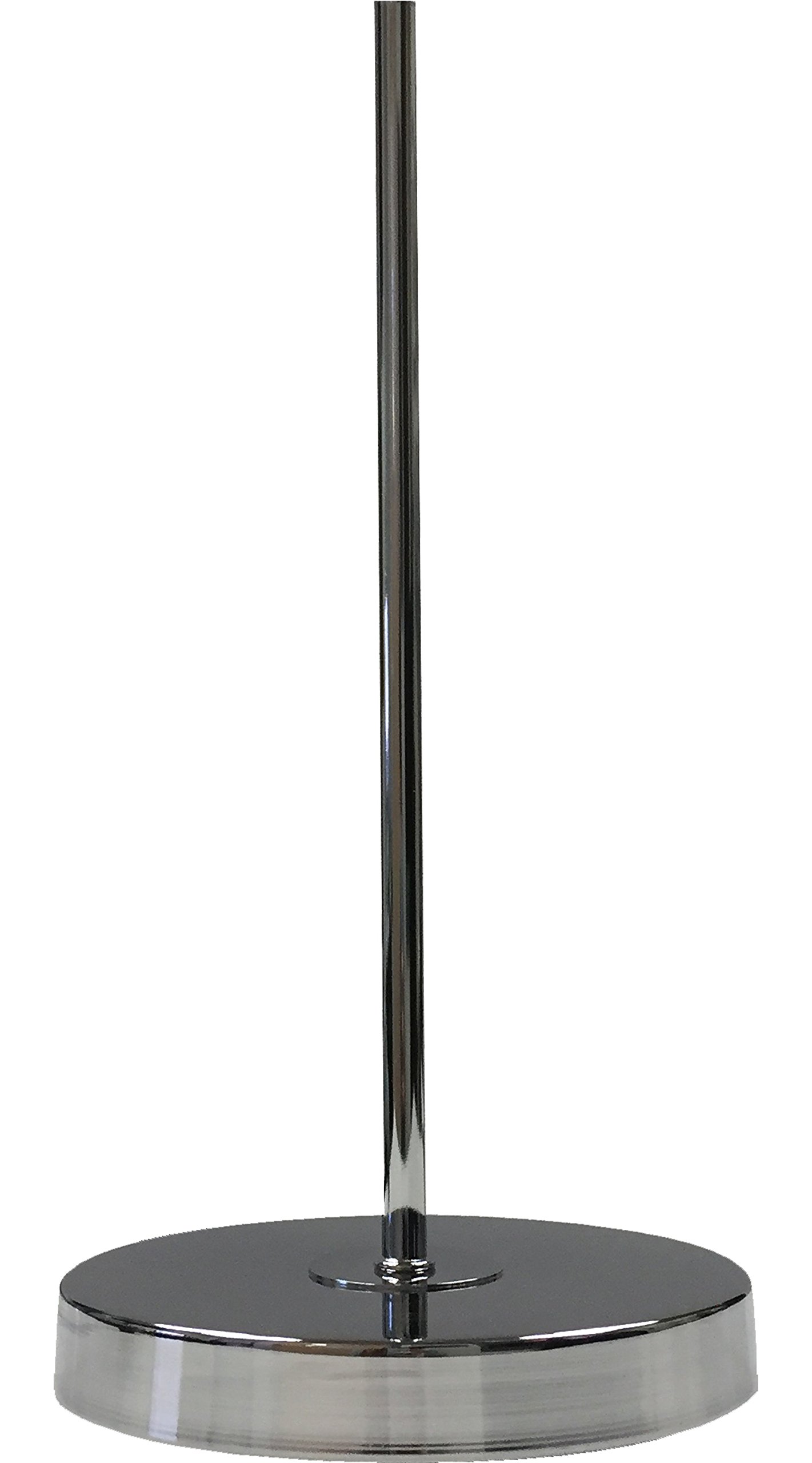 10 Inch White Marble Hexagon Table Desk Lamp with 15 Inch Chrome Stand - Modern Home Office Lighting for Study, Reading & Bedroom Decor