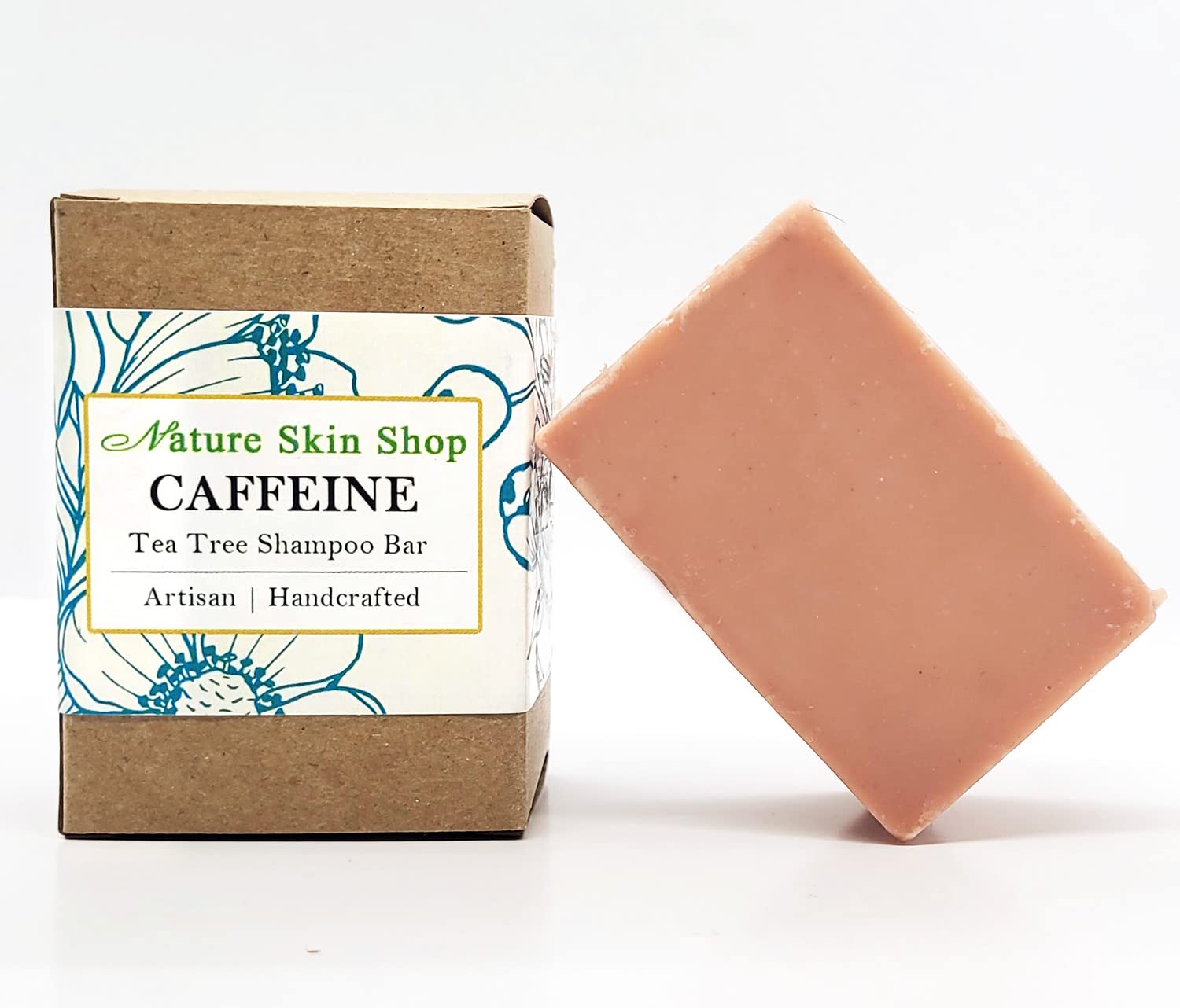 Organic Caffeine & Tea Tree Shampoo Bar for Hair Growth - Natural Hair Loss Treatment for Men & Women - Perfect for Thinning Hair, Scalp Stimulation & Daily Hair Care Routine