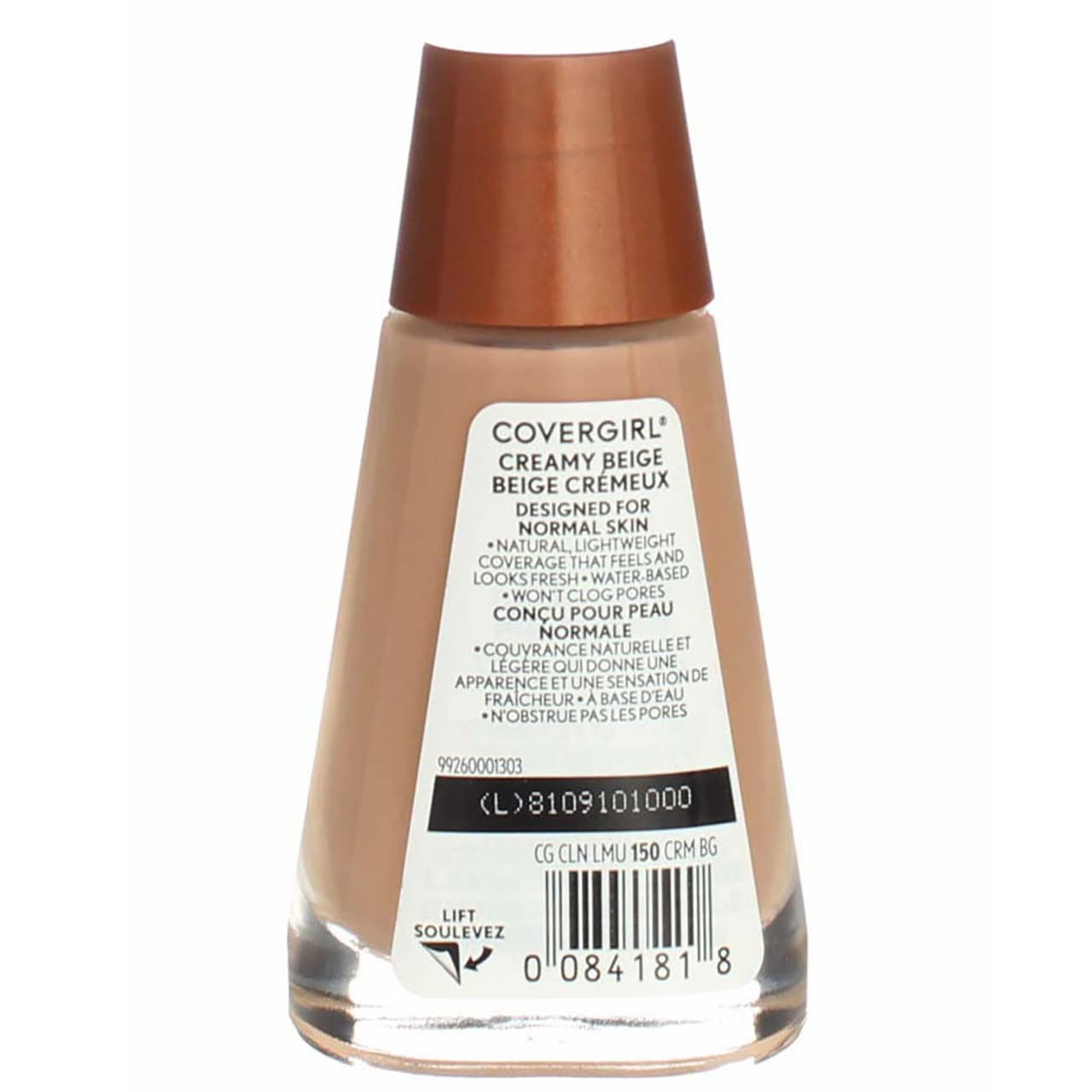 CoverGirl Clean Liquid Makeup Foundation - Creamy Beige 150 (1 oz, Pack of 4) | Oil-Free, Lightweight Formula for Flawless Coverage | Perfect for Daily Wear, Office & Special Occasions