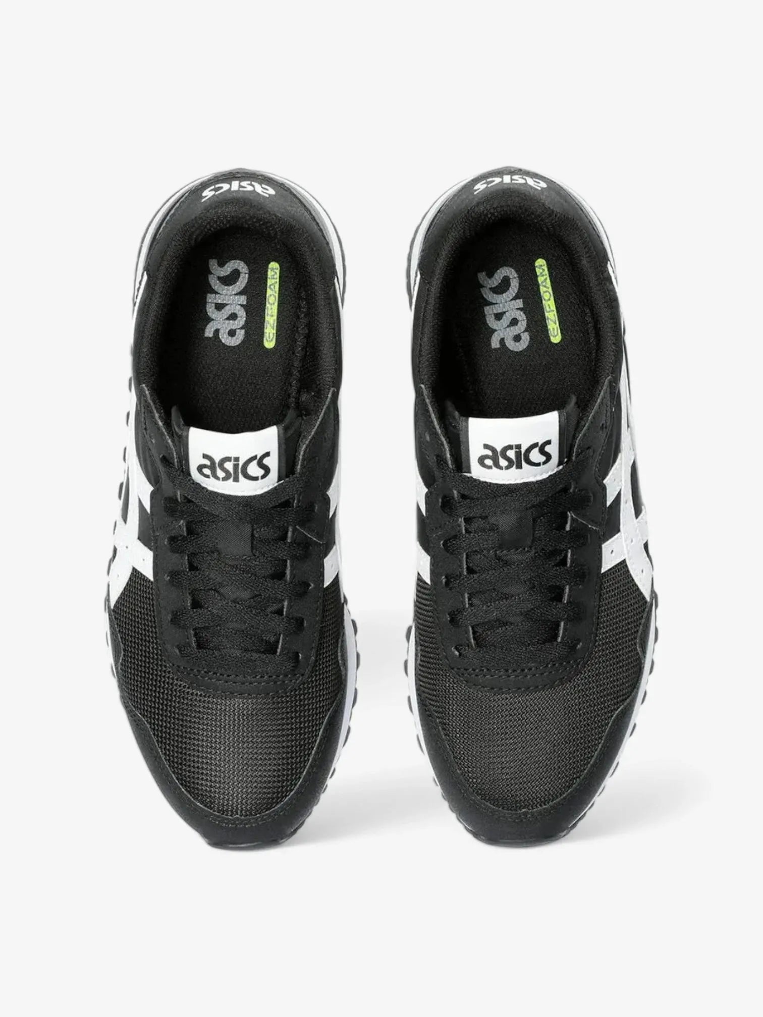 ASICS Women's Tiger Runner II Running Shoes - Black & White | Lightweight Cushioned Sneakers for Jogging, Gym & Daily Wear