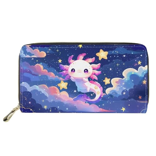 Cute Axolotl Starry Blue