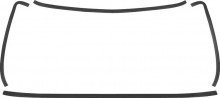 75-81 Camaro Firebird Rear Window Molding Set - Black Trim Replacement Kit for Classic Muscle Cars - Perfect for Restoration Projects & Car Shows