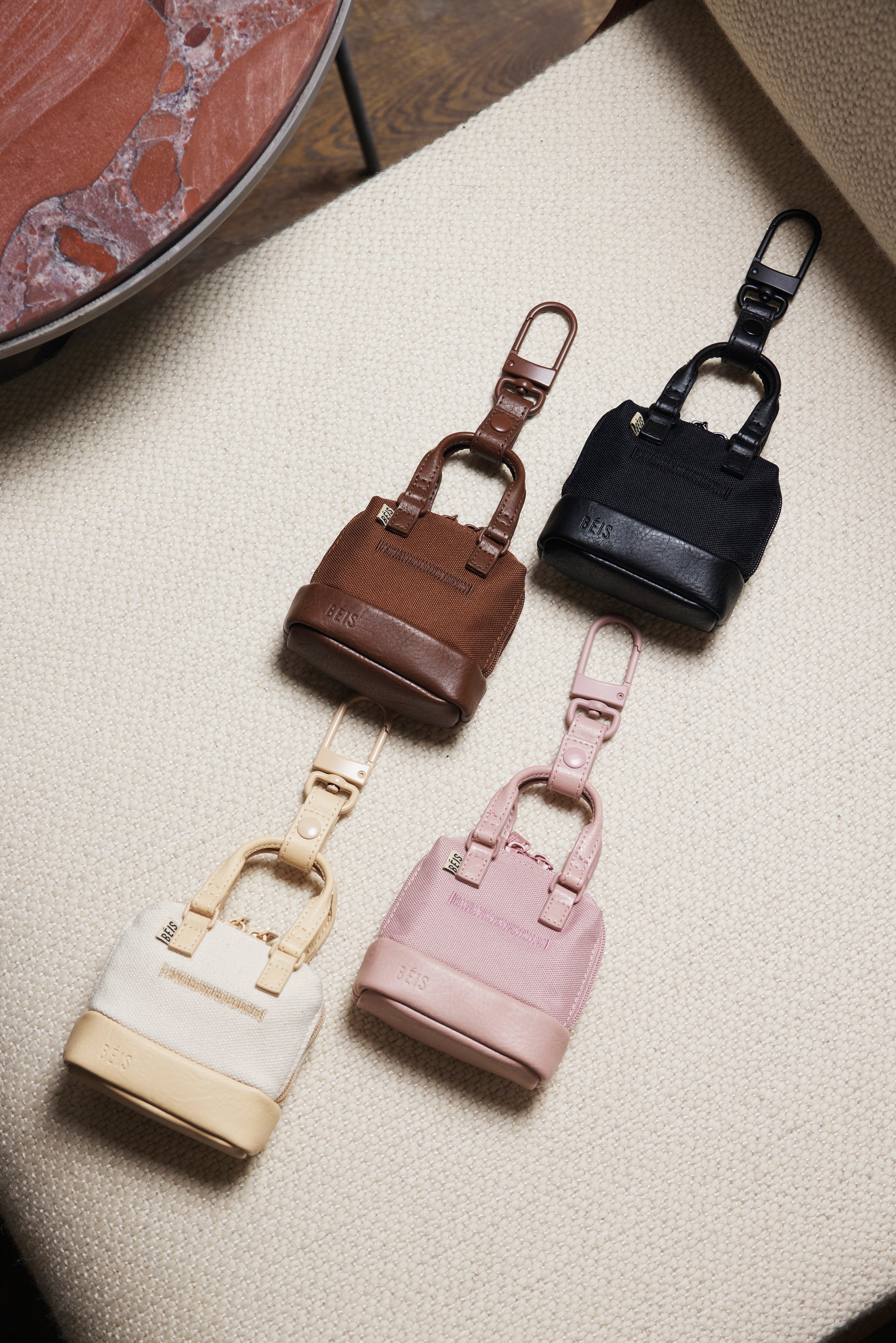 Micro Weekender Charm in Atlas Pink - Stylish & Compact Travel Accessory for Women | Perfect for Weekend Getaways, Beach Trips & Everyday Use