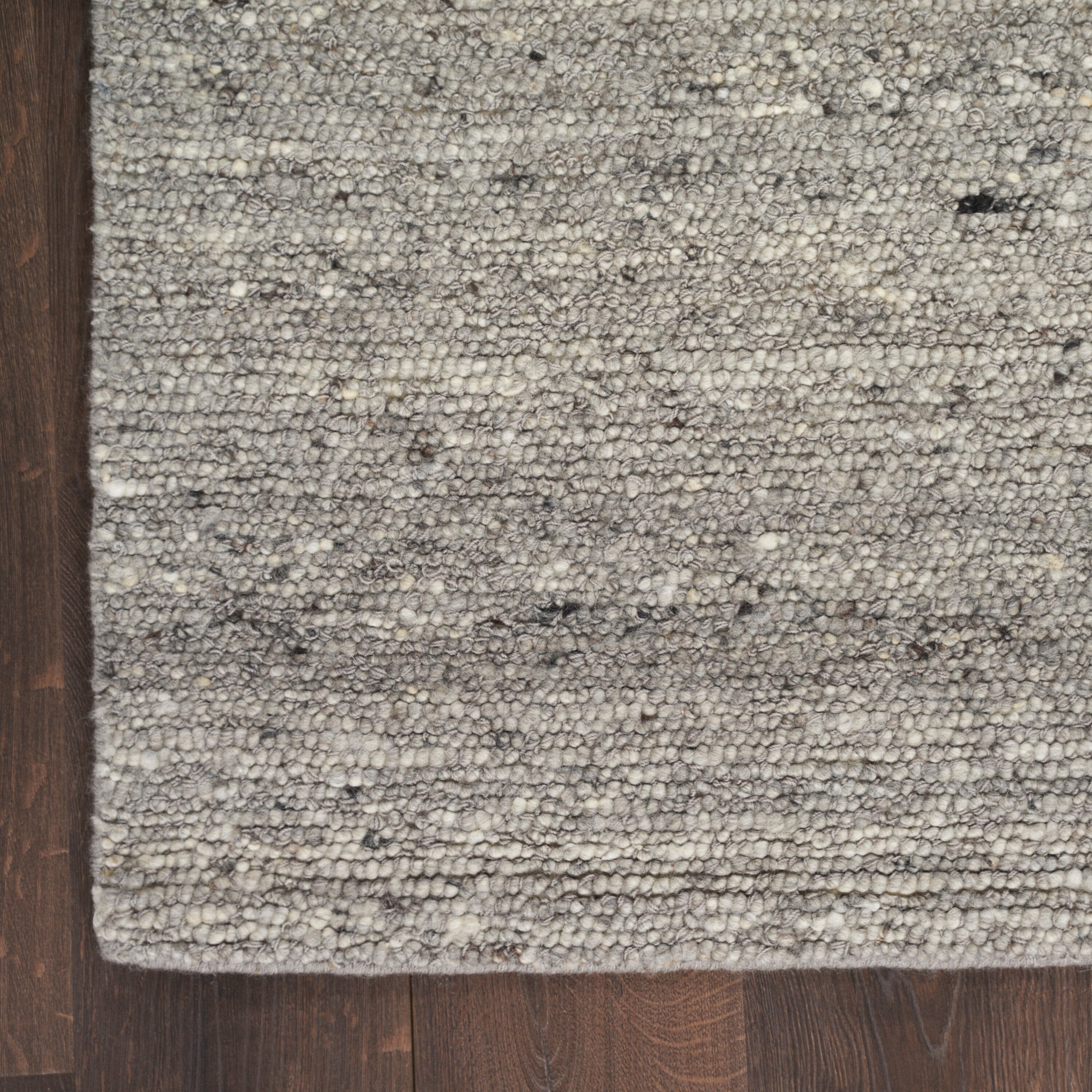 Nourison Alanna 2' x 3' Grey Farmhouse Indoor Area Rug - Soft Non-Slip Living Room Carpet for Bedroom, Entryway & Home Decor