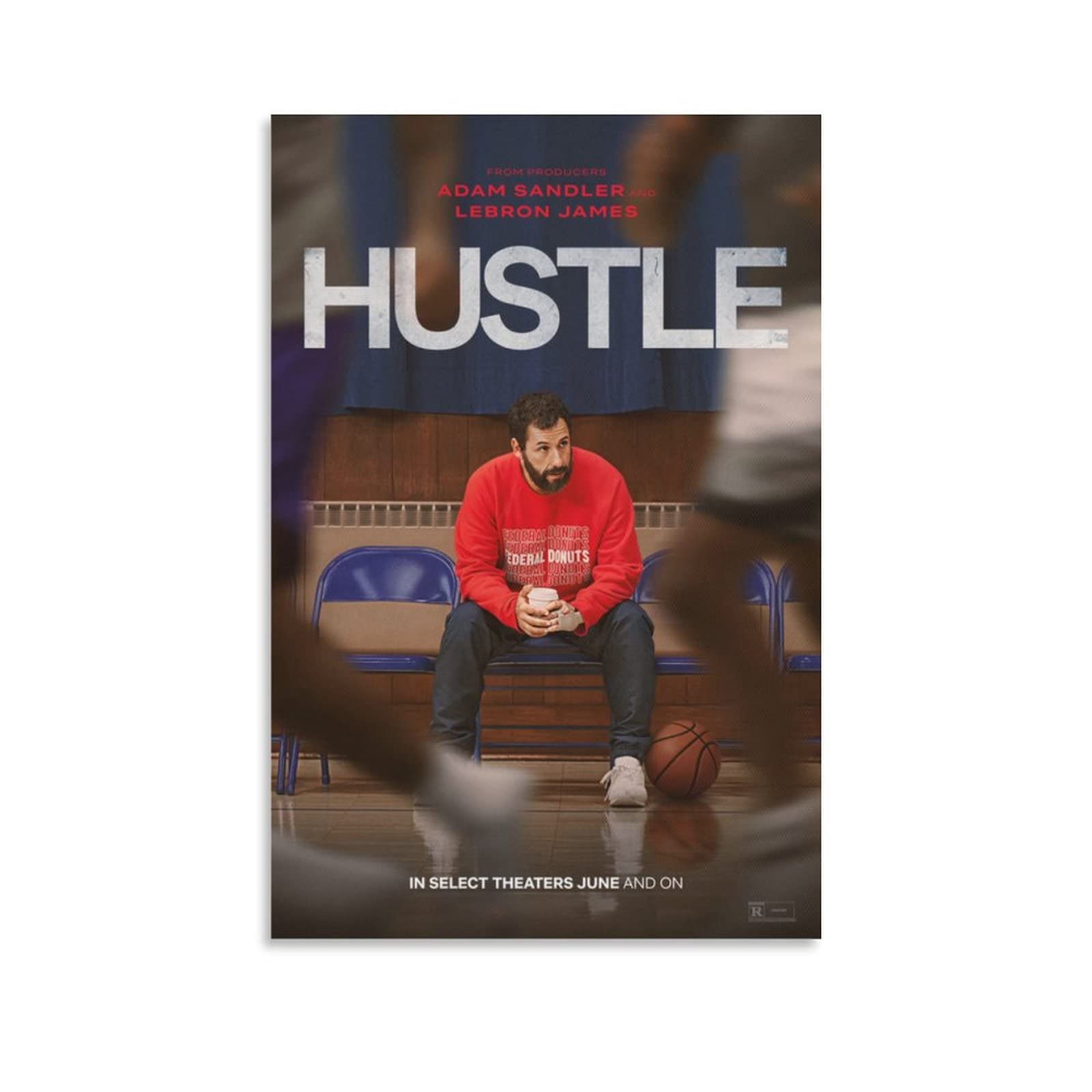 Premium Movie Posters - Hustle Themed Canvas Wall Art for Theater Room Decor (24x36 & 12x18 Inch) - Perfect for Home Cinema, Man Cave, Office & Gift Giving