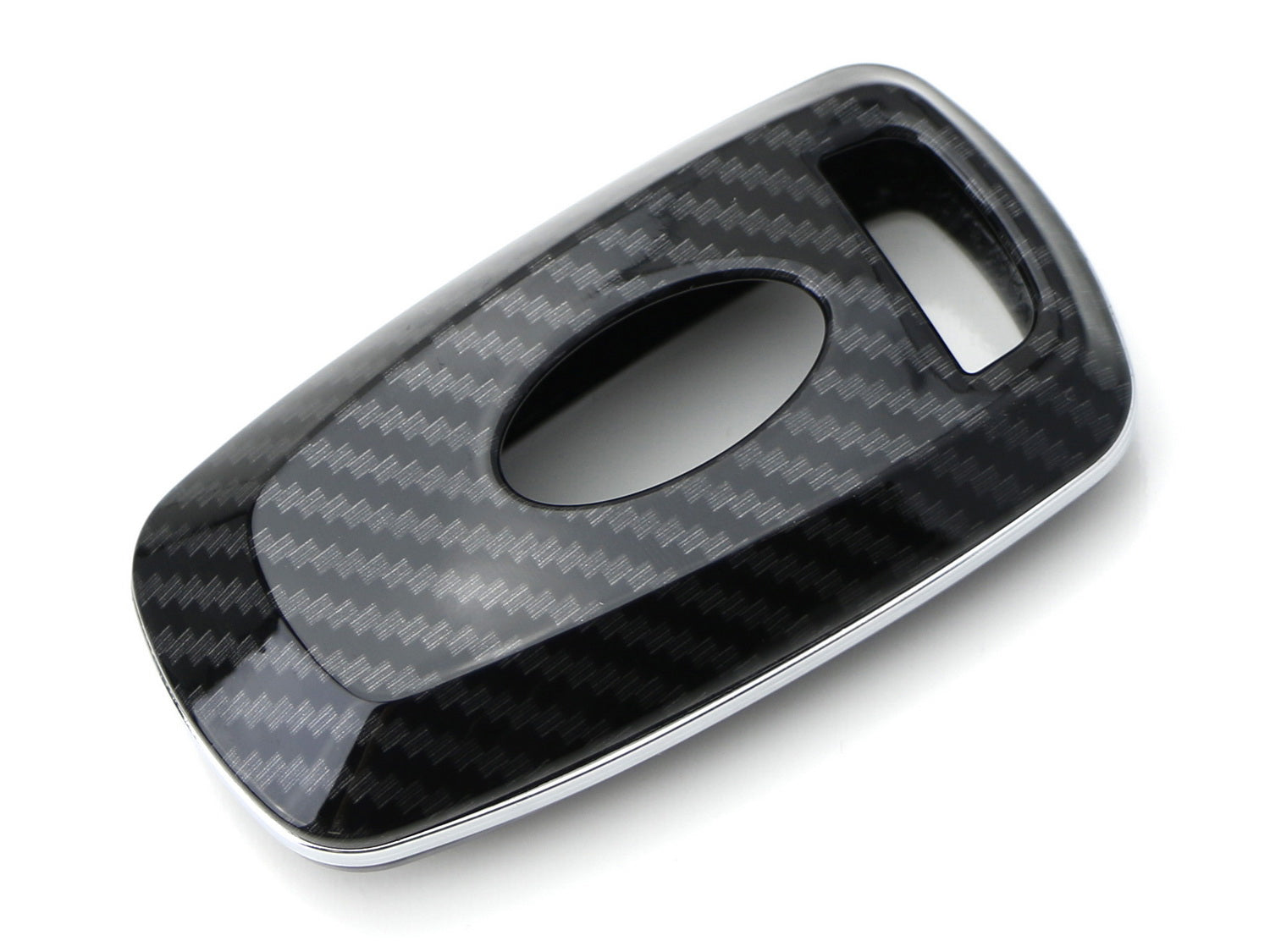 Premium Black Carbon Fiber Key Fob Cover for Ford Mustang/F150/F250/Explorer/Expedition (2018+) - Durable & Stylish Car Accessory for Everyday Use & Car Enthusiasts