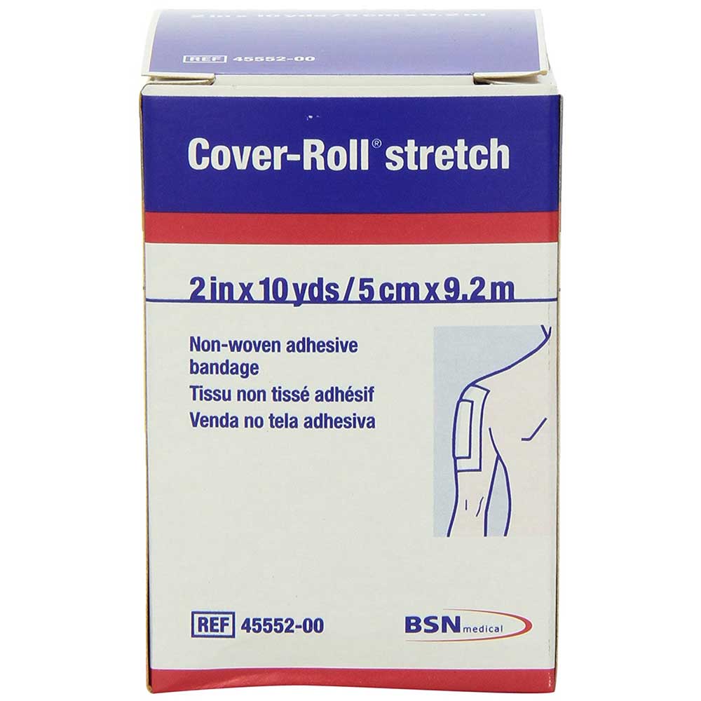Cover Roll 45552 Stretch Bandage - 1 Roll | Self-Adhesive Medical Wrap for Wound Care & Sports Injuries | First Aid, Compression Support, Athletic Protection