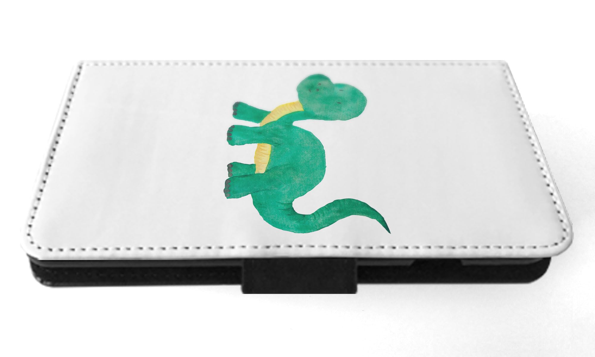 Dinosaur Brachiosaurus Flip Wallet Phone Case for Apple iPhone 15 Pro Max - Stylish PU Leather Cover with Card Slots & Stand Feature - Perfect for Daily Use, Travel, and Hands-Free Viewing