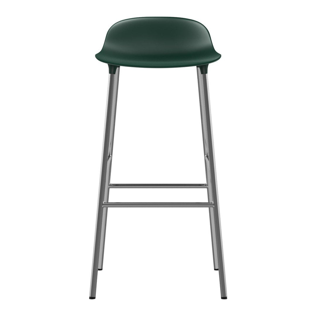 Modern Metal Bar Stools with Form Design - Adjustable Height Counter Stools for Kitchen, Dining & Home Bar - Industrial Style Seating for Restaurants & Cafes