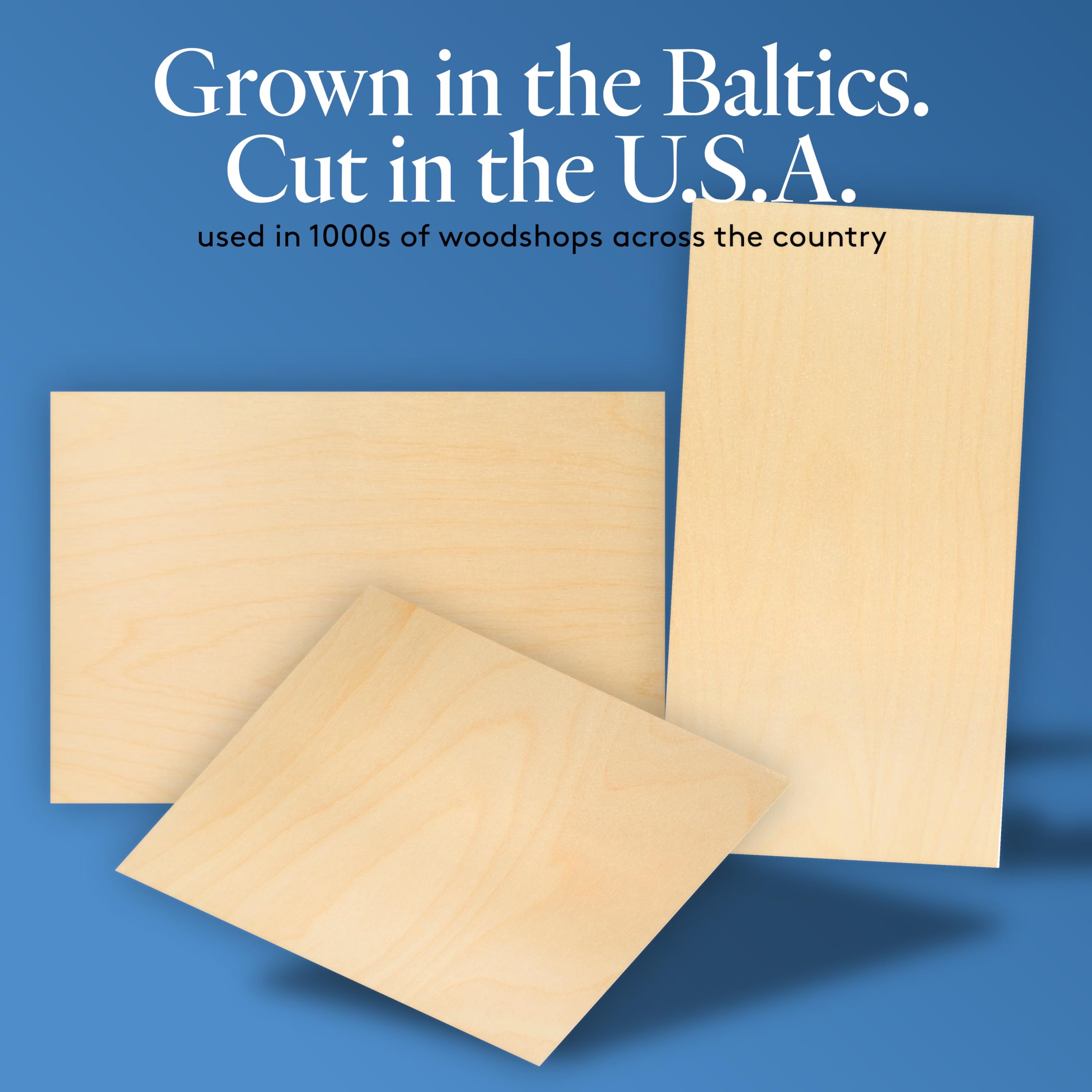 Square Wood Knobs 1-1/16