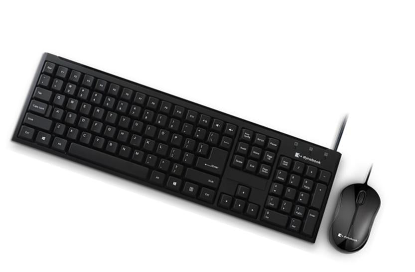 Dynabook KU40M USB Wired Keyboard and Mouse Combo Set - Ergonomic Design for Office, Home & Gaming | Plug & Play for PC, Laptop, Desktop Computers