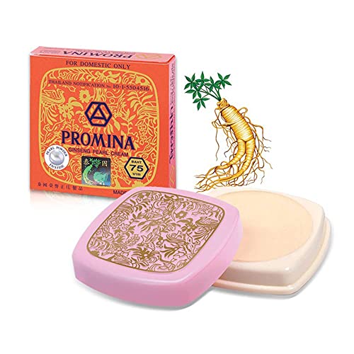 3 Pack Promina Ginseng Pure Pearl Face Cream - Freckle & Acne Dark Spot Removal, Whitening (11g) | Made in Thailand | For Glowing Skin & Even Tone - Perfect for Daily Skincare Routine & Night Treatment