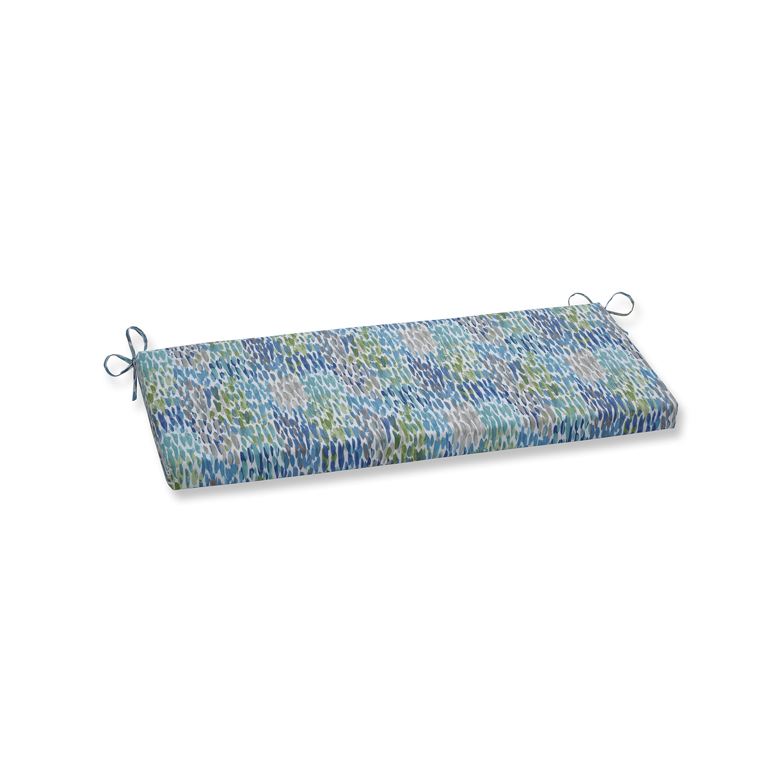 Pillow Perfect Waterproof Outdoor & Indoor Bench Cushion - Cerulean Blue, 45
