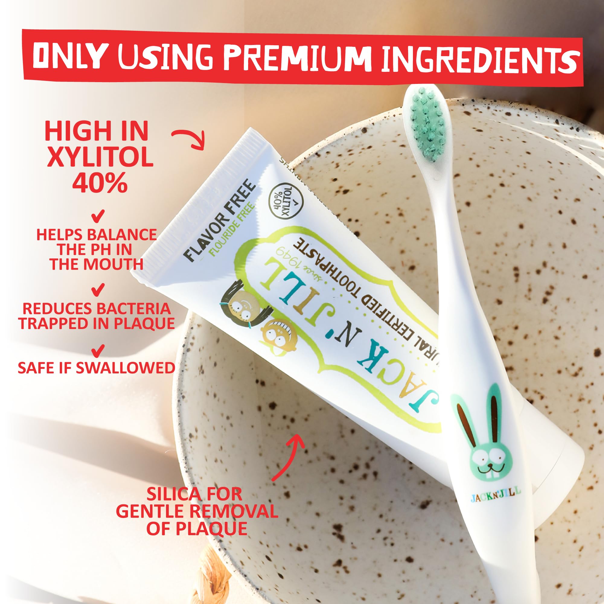 Organic Baby Toothpaste for Infants & Toddlers - Fluoride-Free, Xylitol Enriched, BPA-Free Training Toothpaste - Natural Flavor, 1.76 oz (Pack of 1) - Safe for First Teeth & Gentle Gum Care During Teething