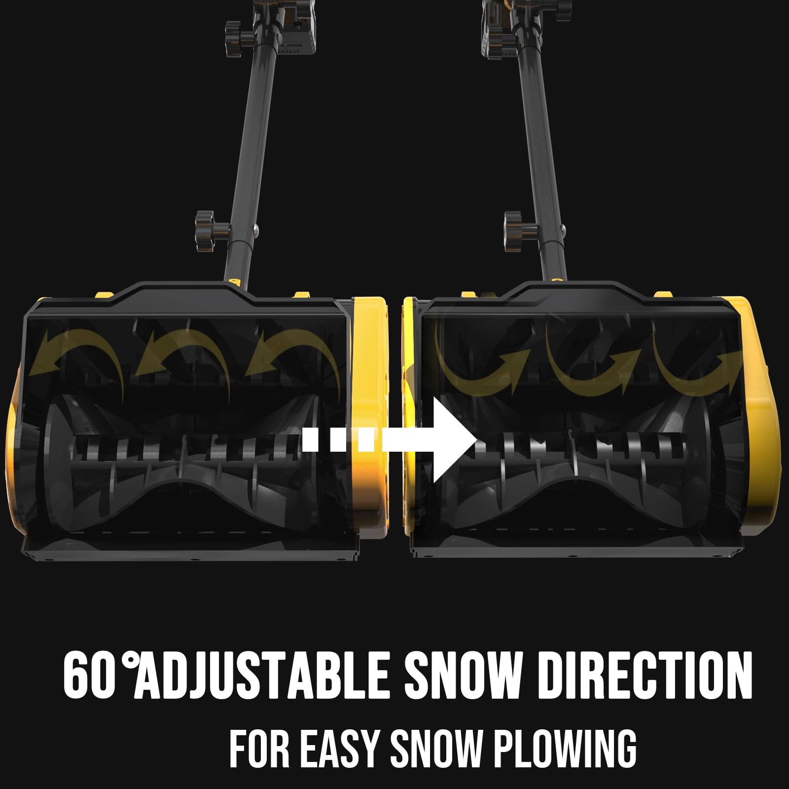 20V 12-Inch Cordless Snow Shovel - 4Ah Battery Powered Snow Blower with Directional Plate & Adjustable Handle - Includes Quick Charger - Perfect for Driveways, Sidewalks & Winter Storm Cleanup