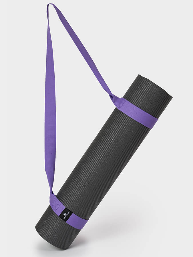 Organic Cotton Yoga Mat Strap Carrier for Yoga Studio - Premium Yoga Mat Holder with Adjustable Shoulder Strap - Perfect for Yoga Class, Gym, Travel & Outdoor Workouts