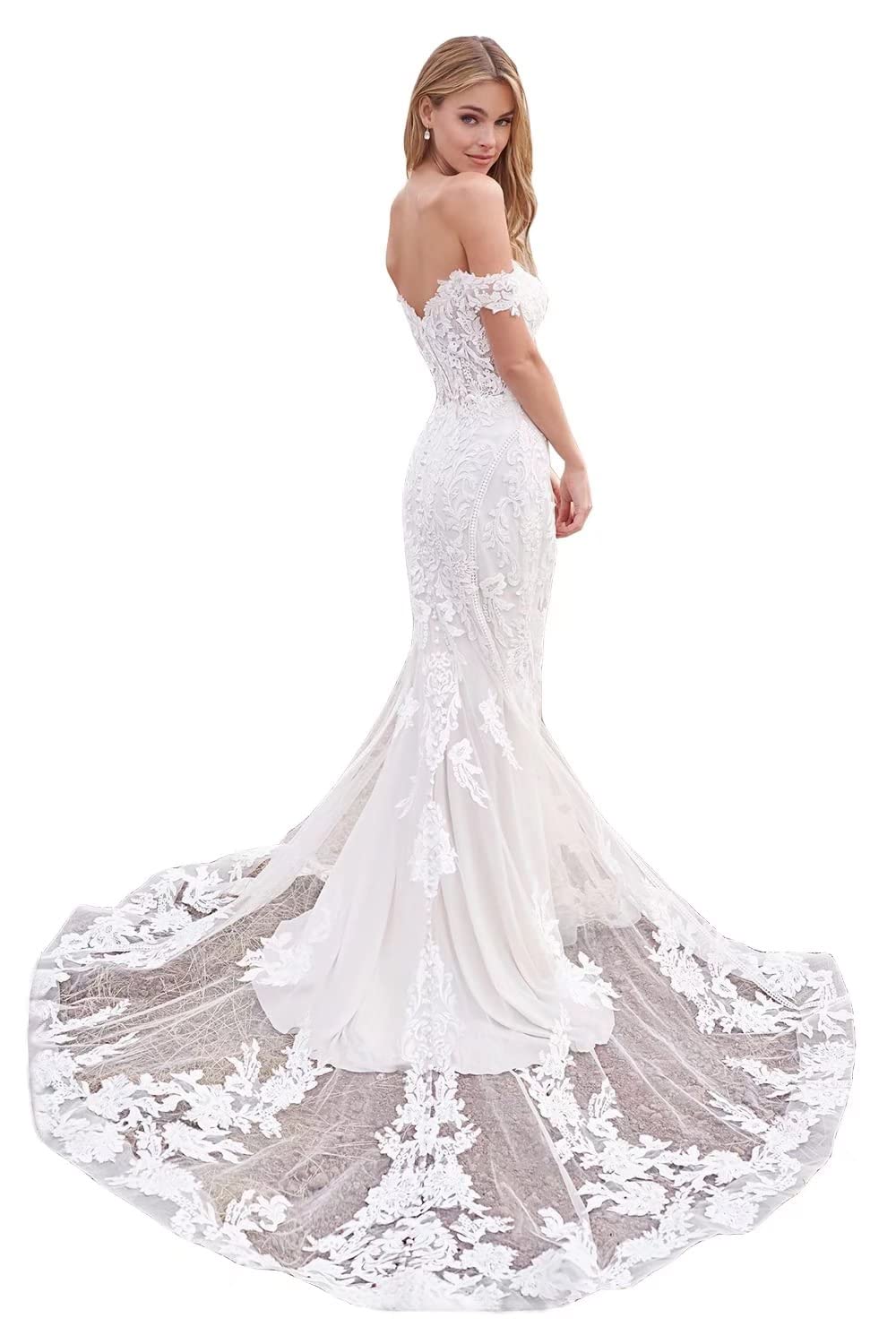 Elegant Women's Lace Wedding Dresses 2022 | Bridal Gowns for Beach & Church Weddings | Perfect for Bride, Outdoor & Destination Ceremonies