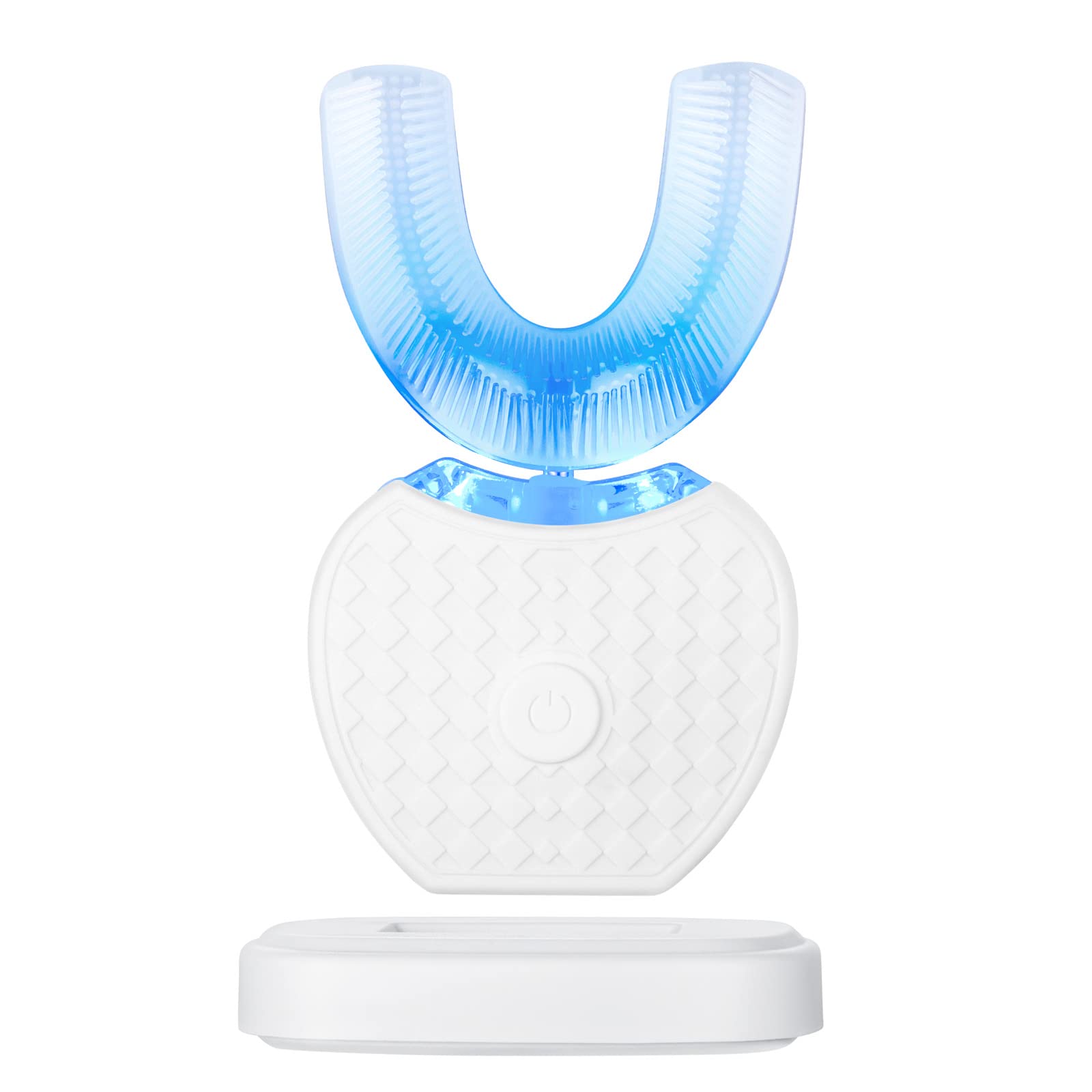 360° Ultrasonic Electric Toothbrush with Automatic Timer & Whitening - Battery Powered, Waterproof, for Deep Cleaning & Fresh Breath - Perfect for Travel, Home & Office Use (White)