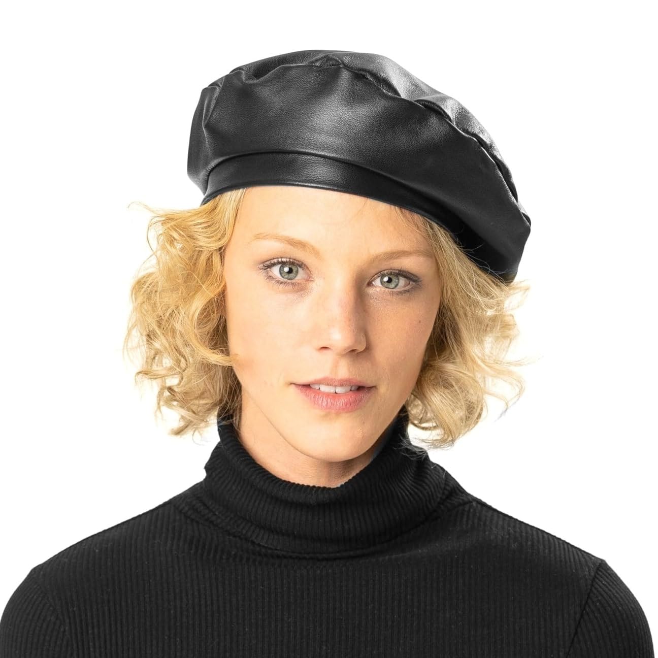 Lierys Genuine Italian Leather Women's Beret Hat - Classic Fashion Accessory for Women | Perfect for Fall, Winter & Stylish Outfits