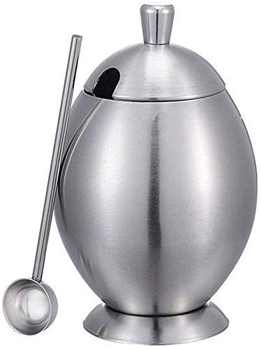 Premium Stainless Steel Cruet Set with Spoon - Durable Kitchen Seasoning Box for Coffee, Tea & Spices | Perfect for Home Cooking, Baking & Coffee Brewing