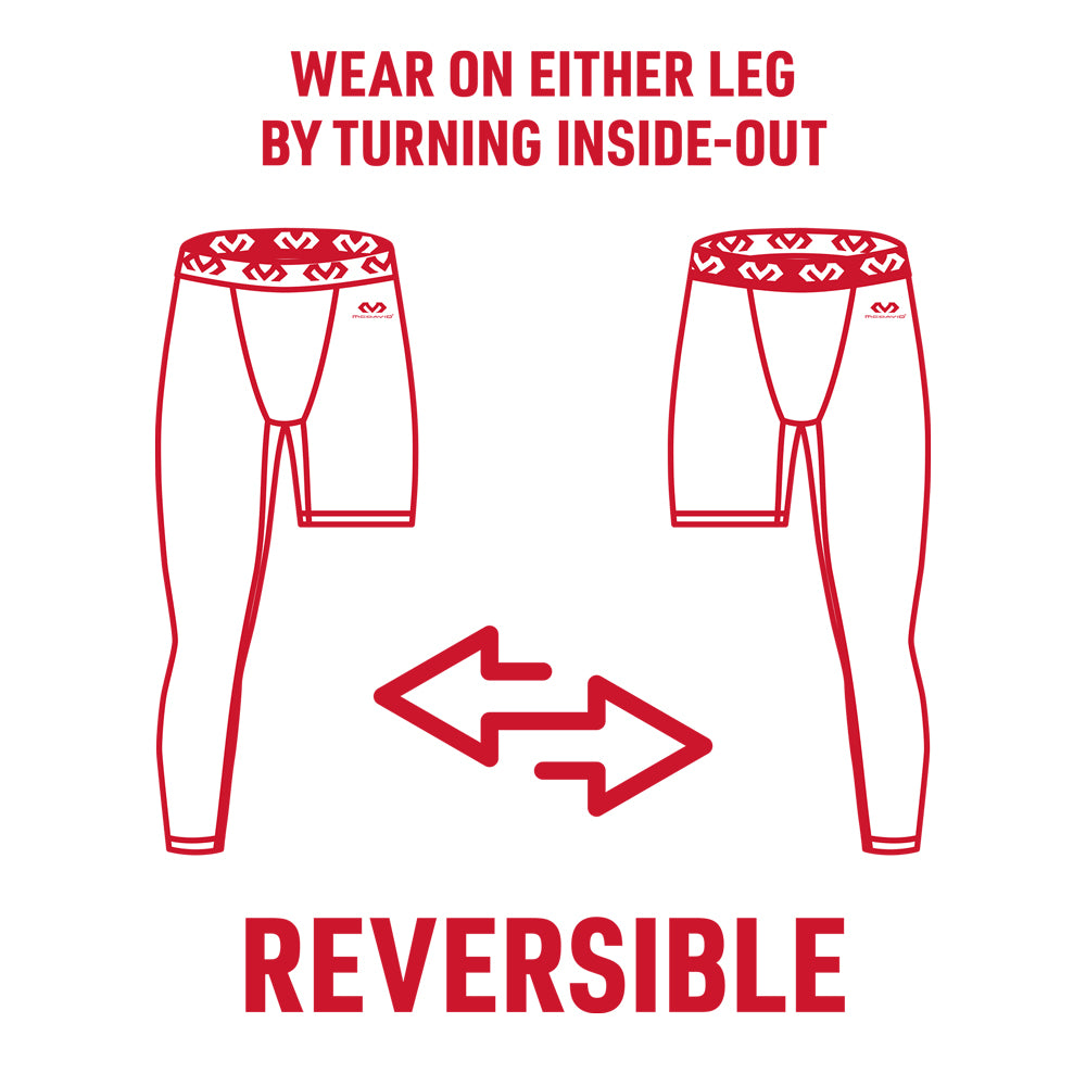 Reversible One Legged 3/4 Compression Tight - High Performance Workout Leggings for Running, Yoga & Gym - Moisture Wicking & Breathable Activewear