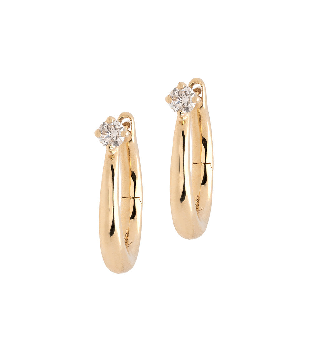 Small Estée Hoops - Elegant Gold-Plated Hoop Earrings for Women | Perfect for Everyday Wear, Office & Special Occasions