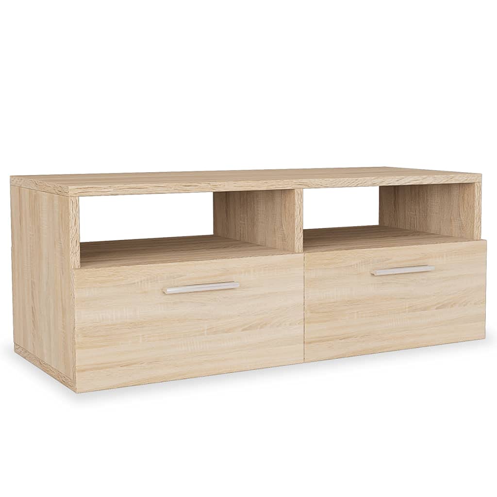 Modern Minimalist TV Stand with Storage, 37.4