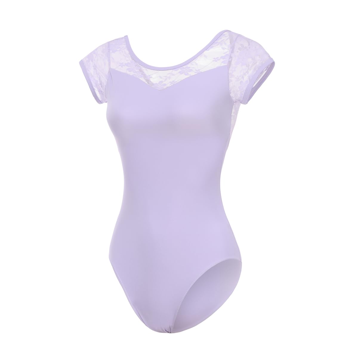 Women's Ballet Leotard - Short Sleeve Dance Bodysuit for Girls & Adults - Perfect for Ballet Class, Dance Practice & Gymnastics Training