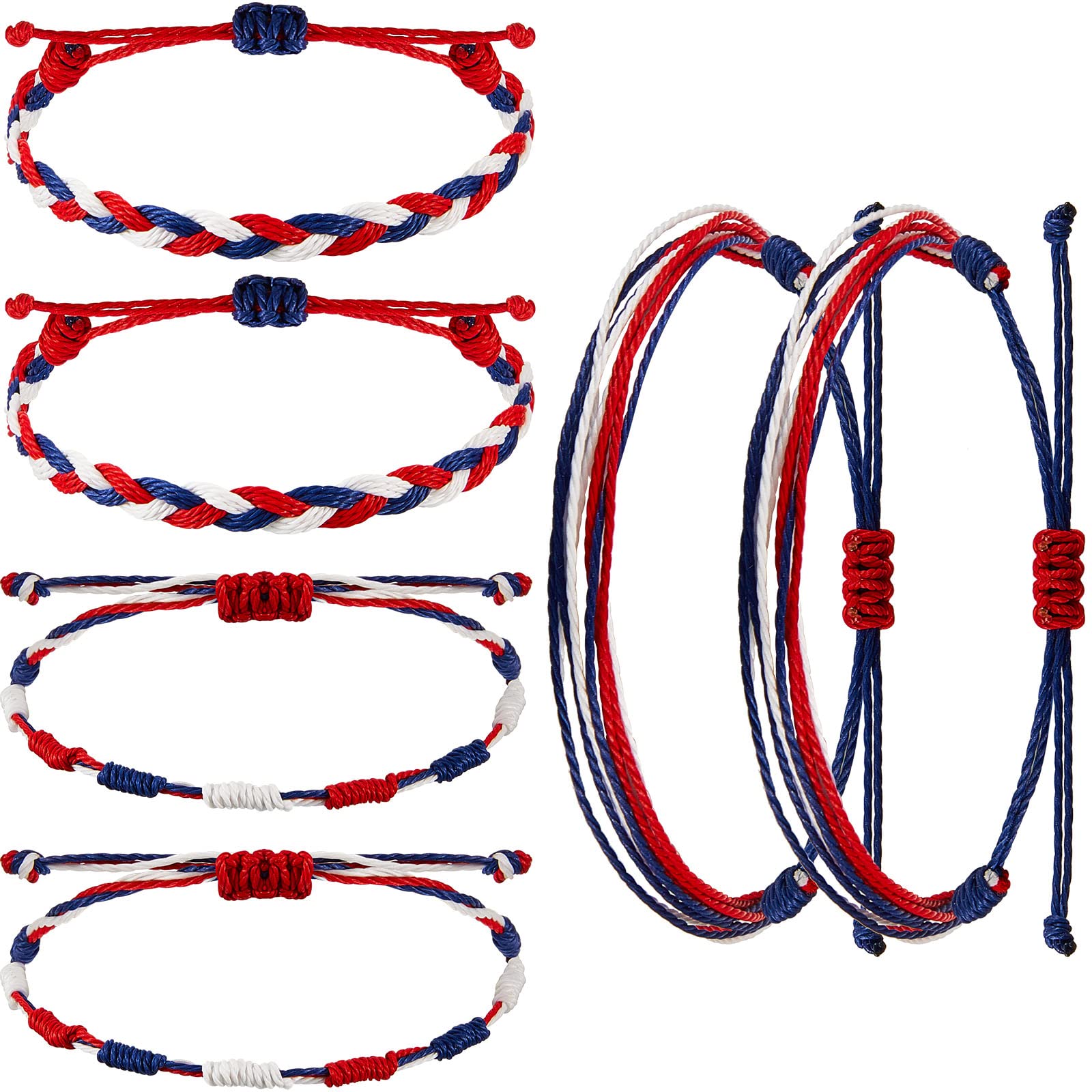 6 Pack WILLBOND Adjustable Red String Bracelets for Protection, Evil Eye & Good Luck - Stretchable Knot Cord Amulet Bracelet for Women & Men - Perfect for Gifts, Spiritual Healing & Positive Energy
