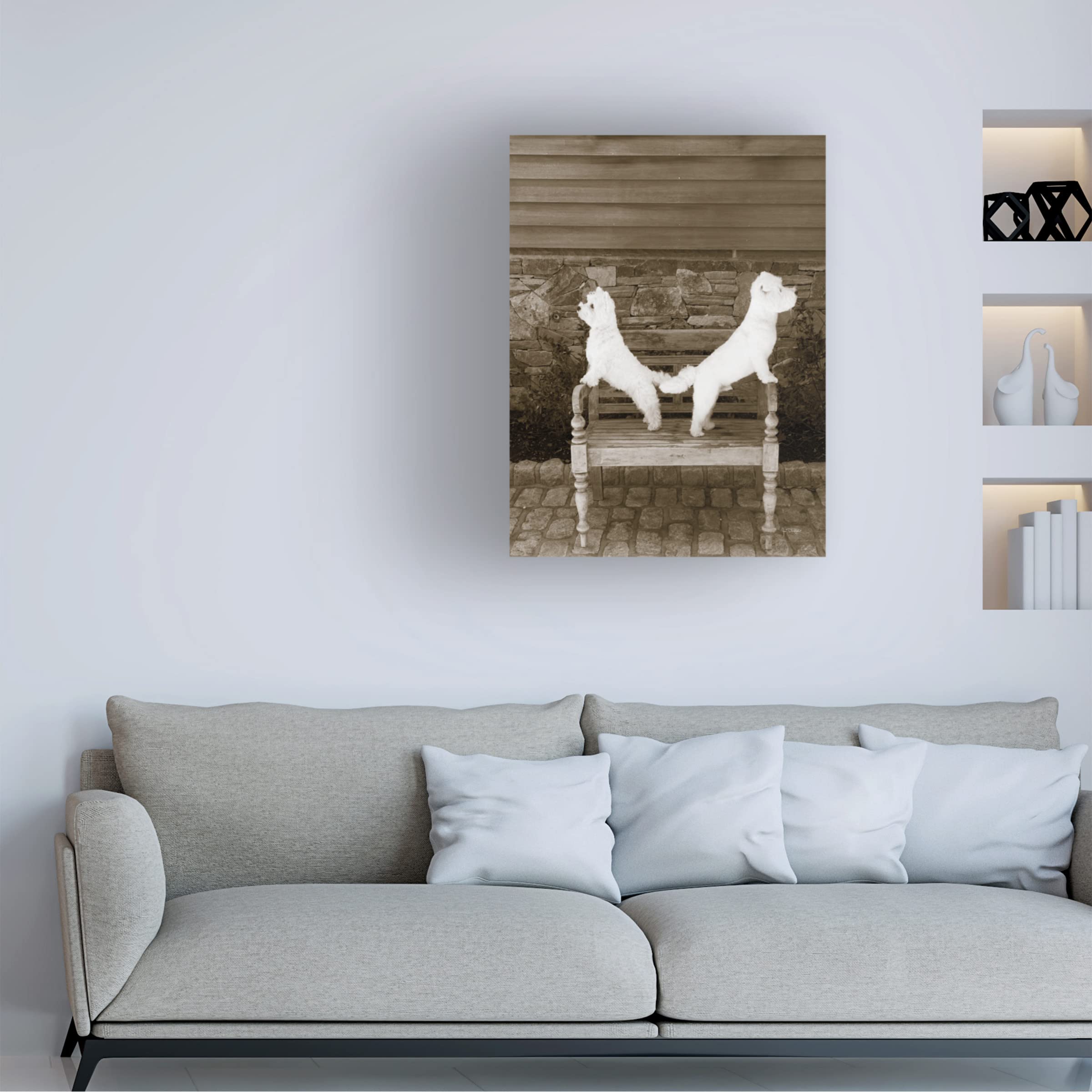 Trademark Fine Art 'Coffee and Friends IX' Canvas Wall Art by Veronique Charron - Perfect for Living Room, Bedroom & Office Decor