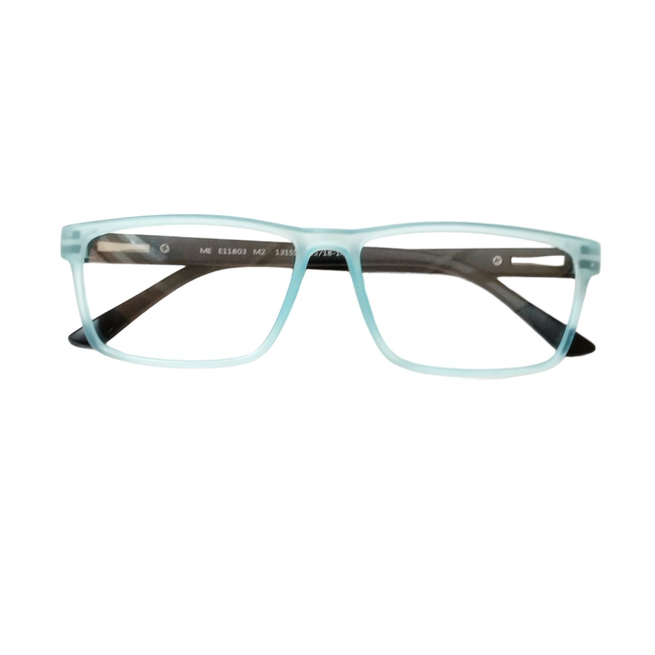 Stylish Light Blue & Black Full Rim Rectangle Eyeglass Frames 11803 - Perfect for Work, Reading & Fashion Accessories
