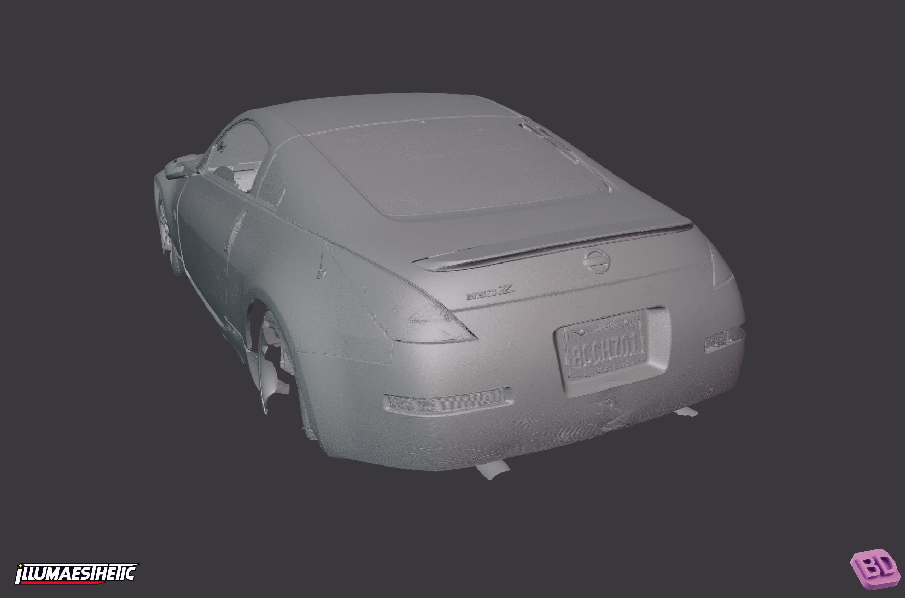 Nissan 350Z (Z33) 3D Scan Model for 2003-2006 - Perfect for Car Enthusiasts, 3D Printing, and Automotive Design Projects