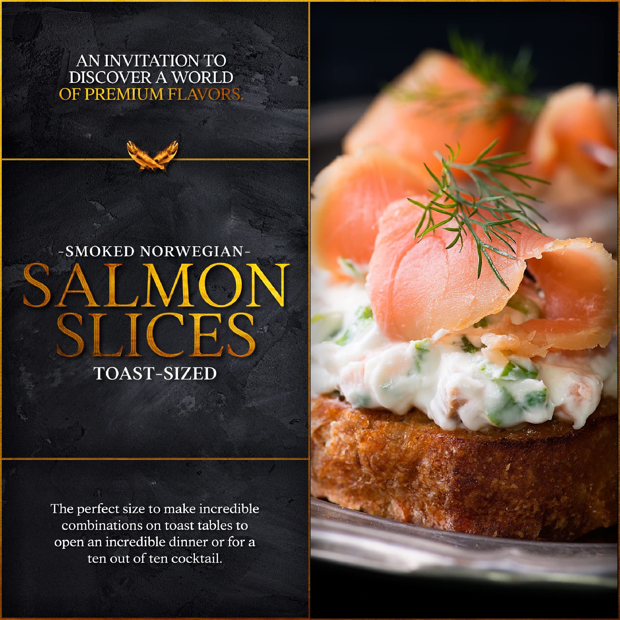 Premium Smoked Norwegian Salmon - 3 Pack (7 Oz Each) - Perfect for Toast & Bagels - 3 Flavor Varieties: Pepper, Traditional, Dill - Includes Gourmet Honey Mustard Dill Sauce - Great for Brunch, Charcuterie Boards & Holiday Gifts
