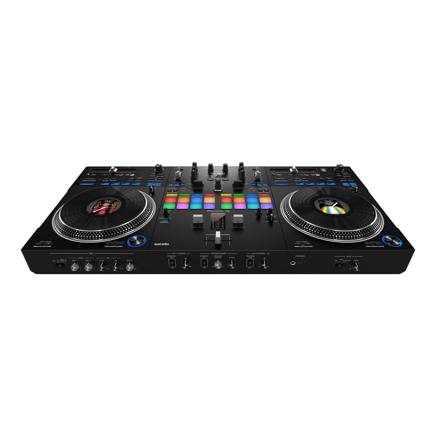 Pioneer DJ DDJ REV7 Professional 2-Channel DJ Controller for Serato DJ Pro - Scratch Style Performance for Clubs, Parties & Live Events (Open Box, Minor Outer Box Damage)