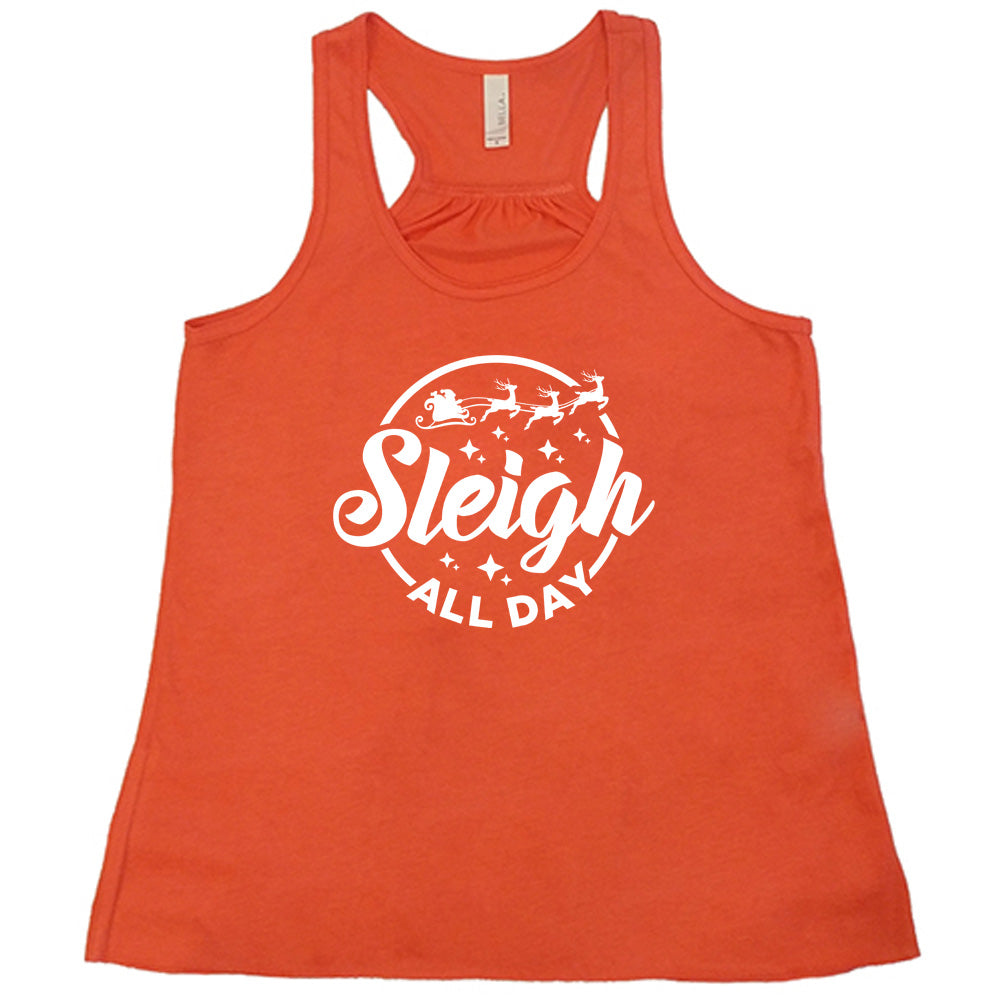 Funny Christmas Sleigh All Day T-Shirt - Holiday Party Outfit & Ugly Sweater Alternative for Festive Gatherings