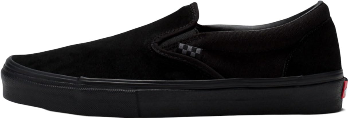 Vans Men's Skate Slip-On Shoes - Classic Black & White Checkerboard Sneakers for Skateboarding, Casual Wear & Street Style