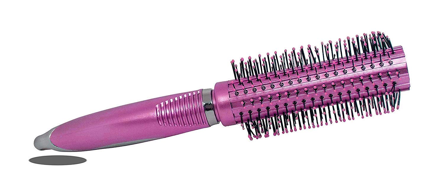 ClubComfort Professional Salon & Home Hair Brush with Soft Nylon Bristles - Durable Flat Comb for Men & Women (Multicolor) - Perfect for Styling, Detangling & Smoothing Hair at Home or Salon