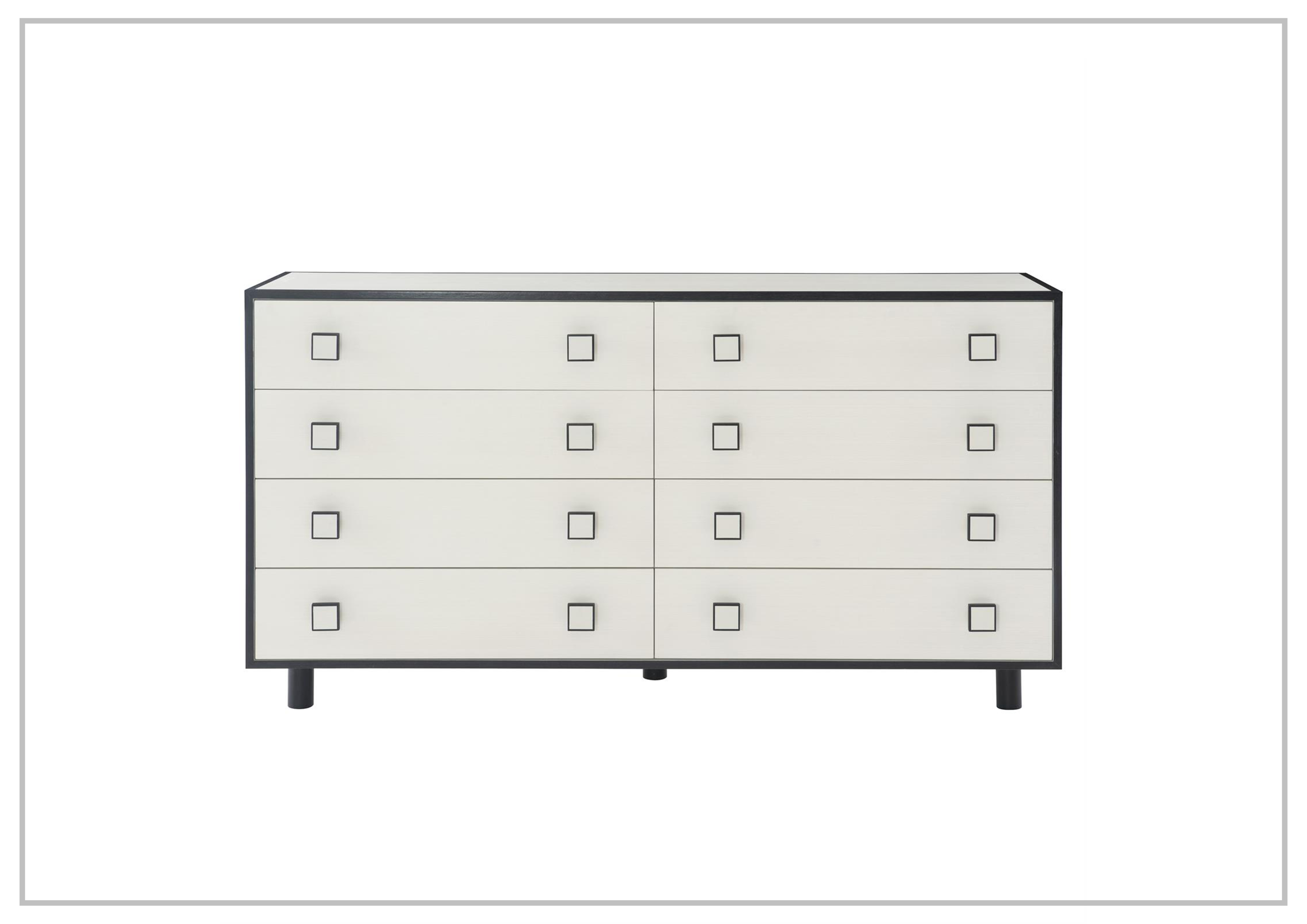 Bernhardt Silhouette 8-Drawer Wooden Dresser - Solid Wood Chest of Drawers for Bedroom, Living Room & Office Storage | Stylish Home Furniture for Organizing Clothes, Linens & Essentials