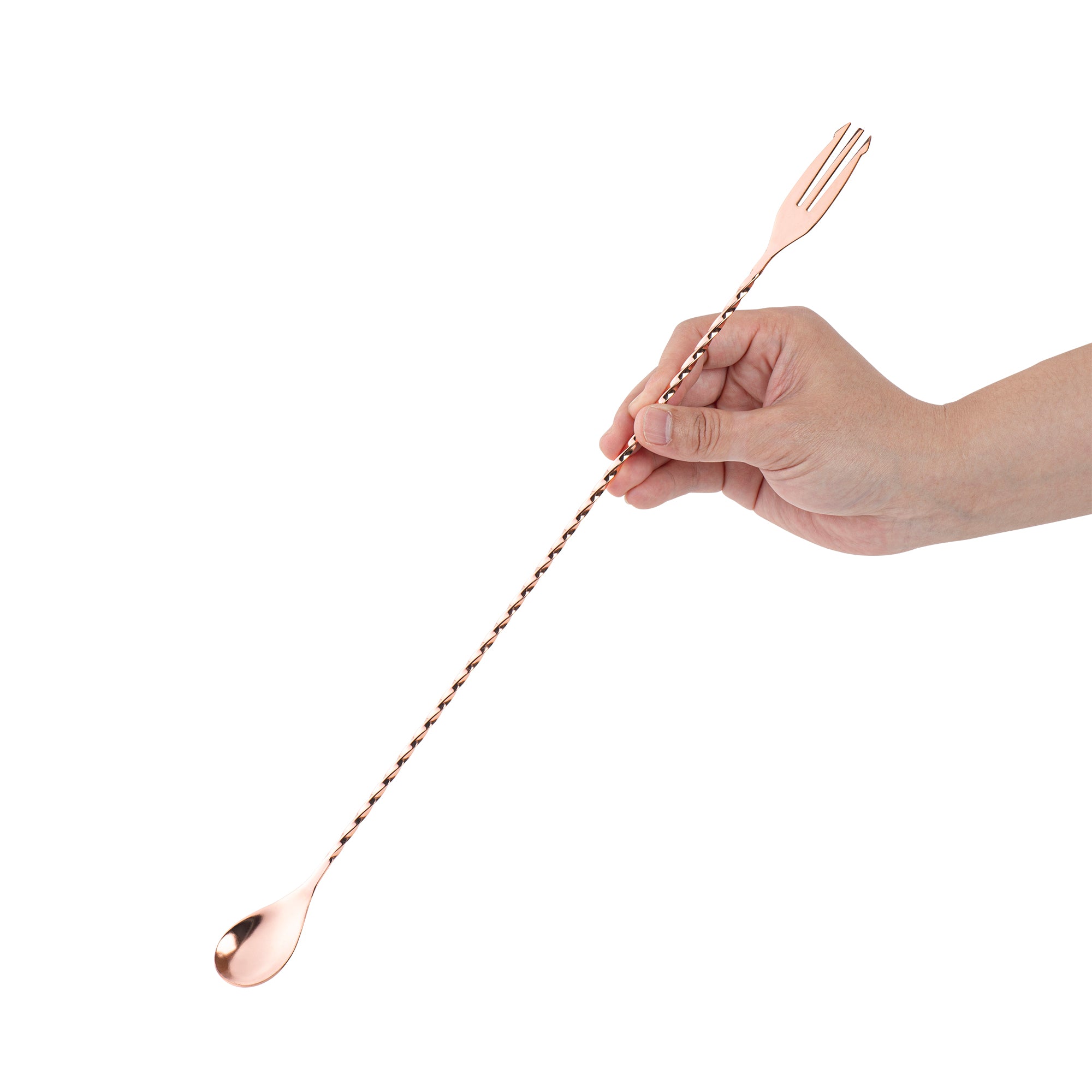 Premium Copper Plated Stainless Steel Trident Bar Spoon - 16