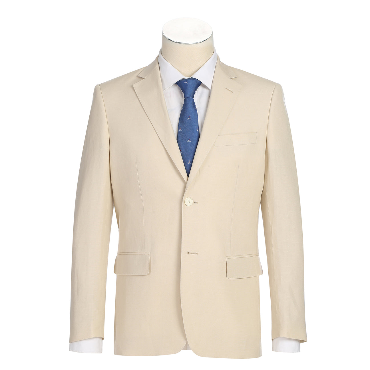 Renoir Alessandro Vitello 2-Piece Slim Fit Suit in Tan (611-3) | Premium Business Attire for Weddings, Interviews & Formal Events