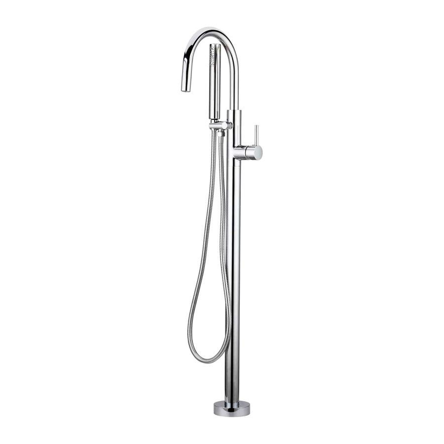 KODAEN F71105 Chrome Freestanding Bathtub Faucet - Modern Bathroom Fixture for Luxury Spa Experience, Perfect for Master Bathroom Renovation
